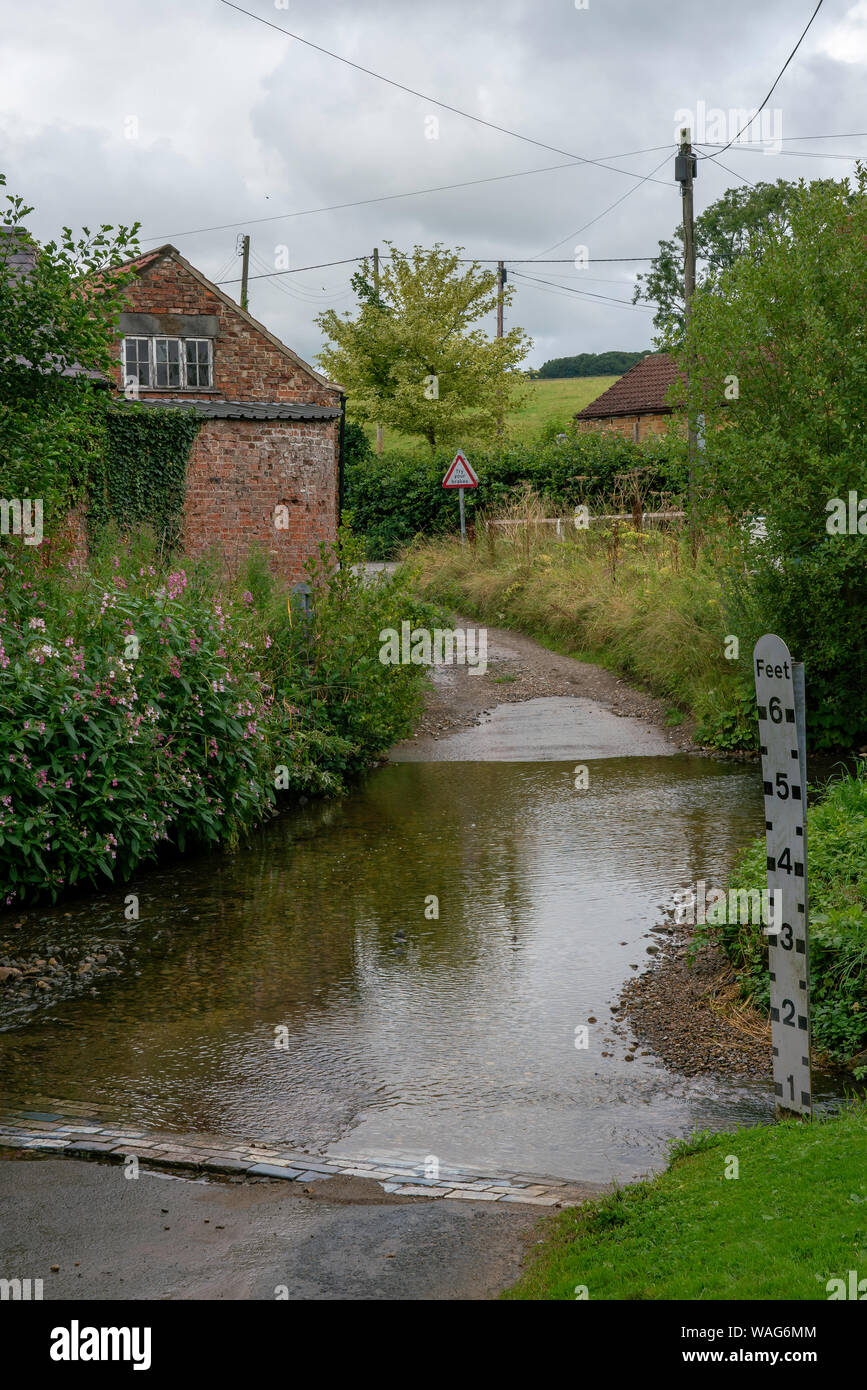 Der Furt an Thirlby, North Yorkshire Stockfoto