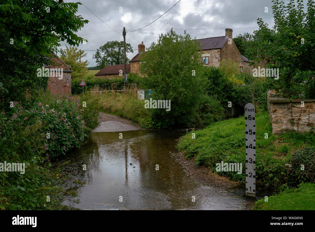 Der Furt an Thirlby, North Yorkshire Stockfoto