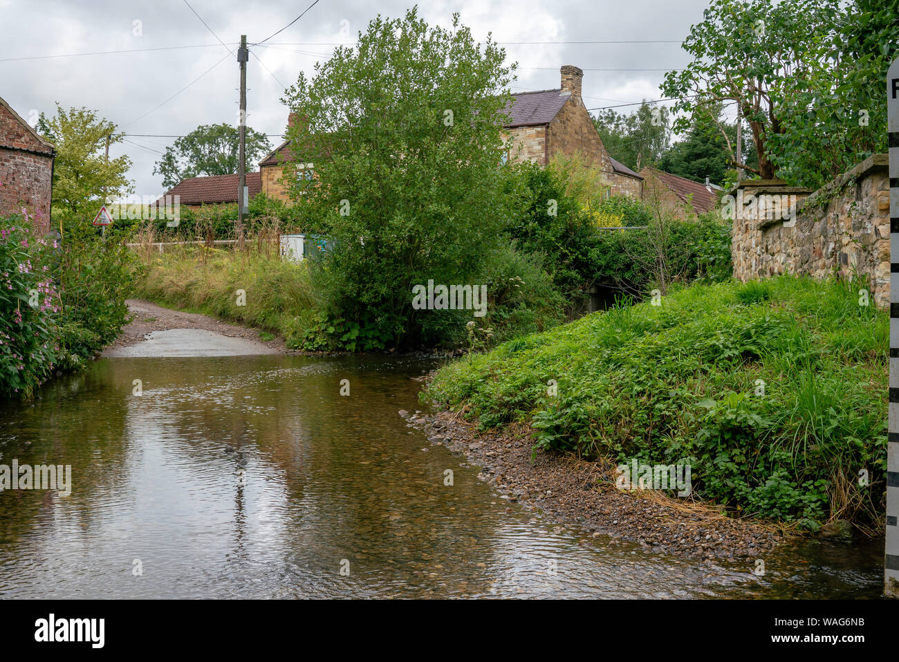 Der Furt an Thirlby, North Yorkshire Stockfoto