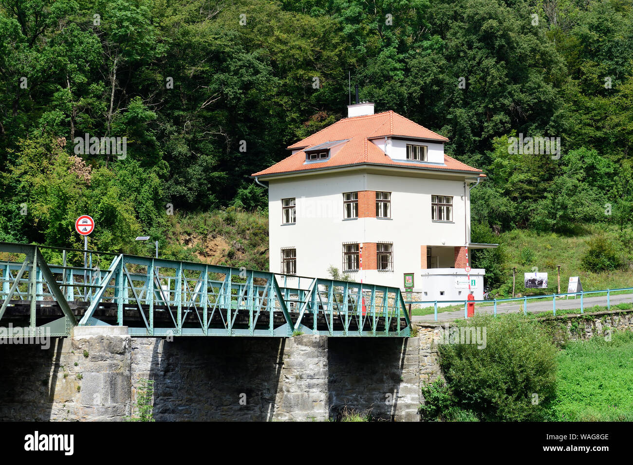 Hardegg, Niederösterreich, Österreich. Der Thayatal-Nationalpark, zusammen mit dem tschechischen Národní-Park Podyjí Stockfoto