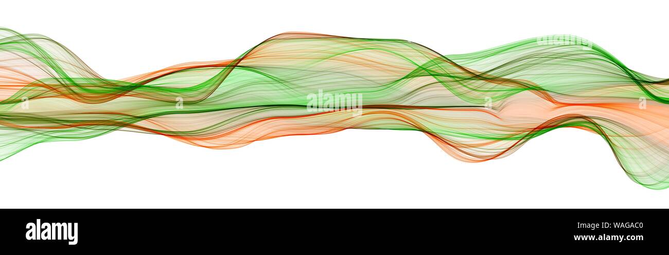 Abstrakte Welle bunten Hintergrund. Schwungvolle Linien. Kreative Grafik Design. Dekorative fractal Stil. Stockfoto