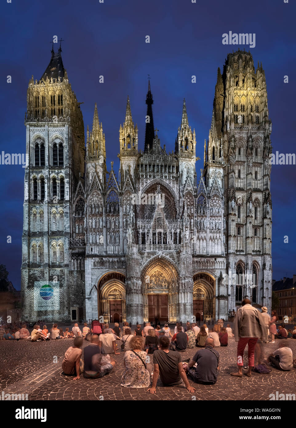 Kathedrale in der Stadt Rouen, Frankreich Stockfoto