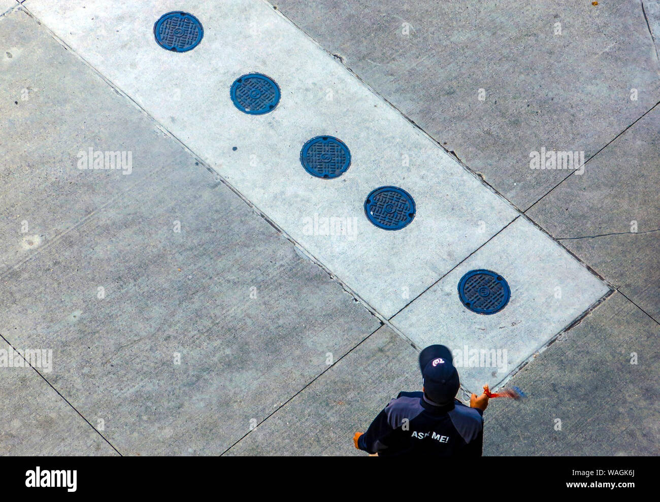 Blaue Punkte Stockfoto