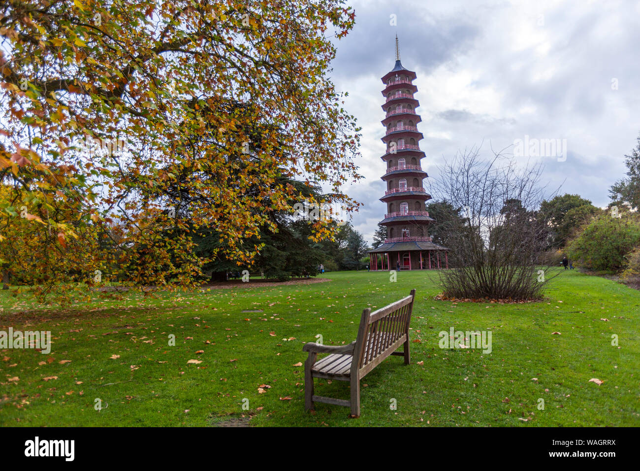 Die Pagoda, Royal Botanic Gardens, Kew, London Borough von Richmond upon Thames, England, Vereinigtes Königreich, Stockfoto