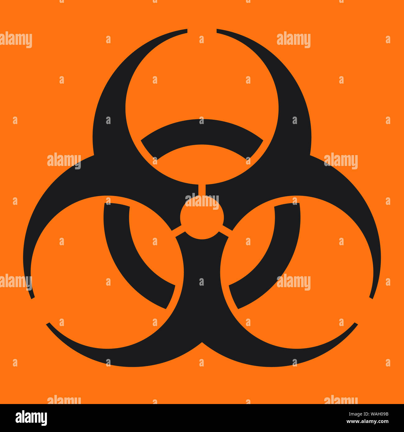 Biohazard-Symbol Stockfoto