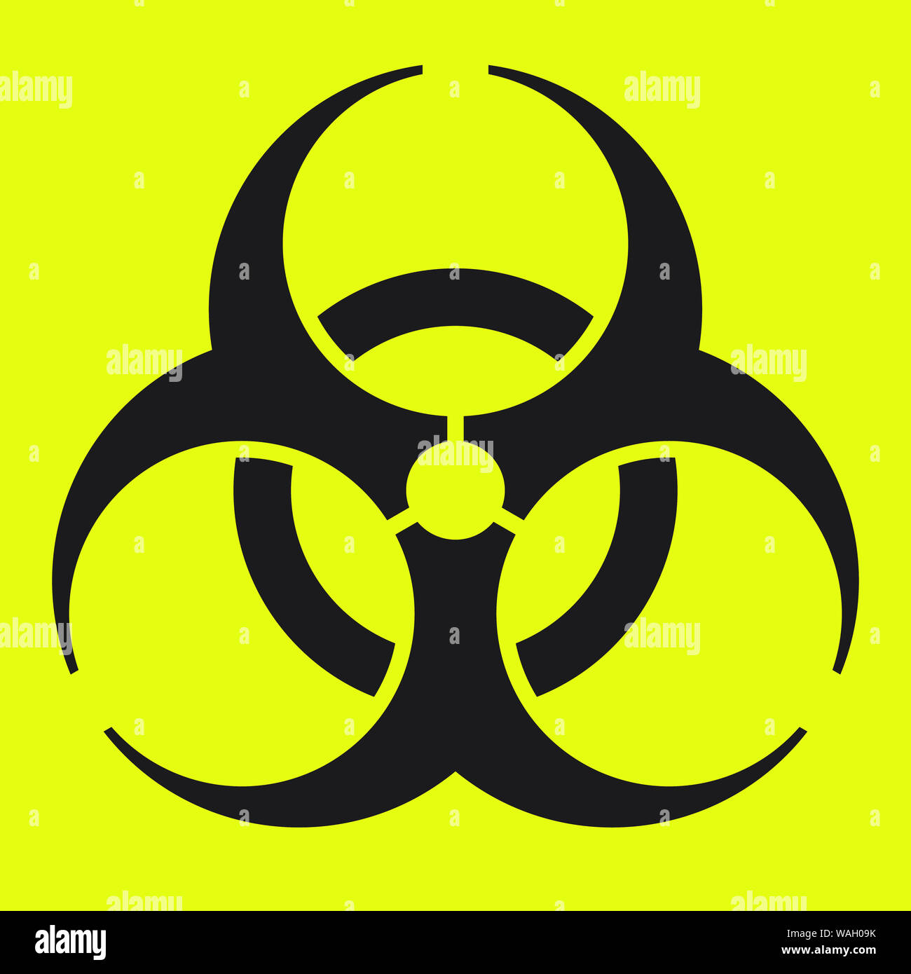 Biohazard-Symbol Stockfoto