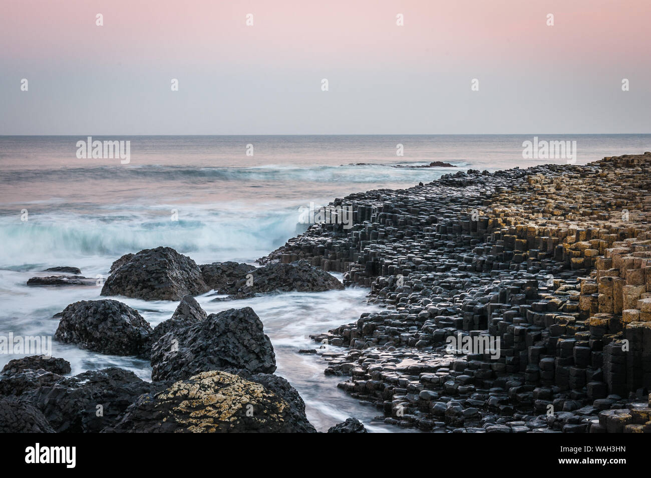 Giants Causeway Bushmills Nordirland Stockfoto