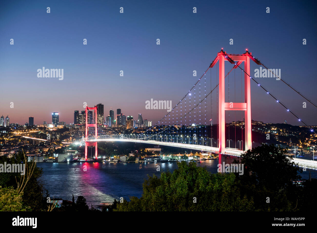 Istanbul Bosporus Stockfoto
