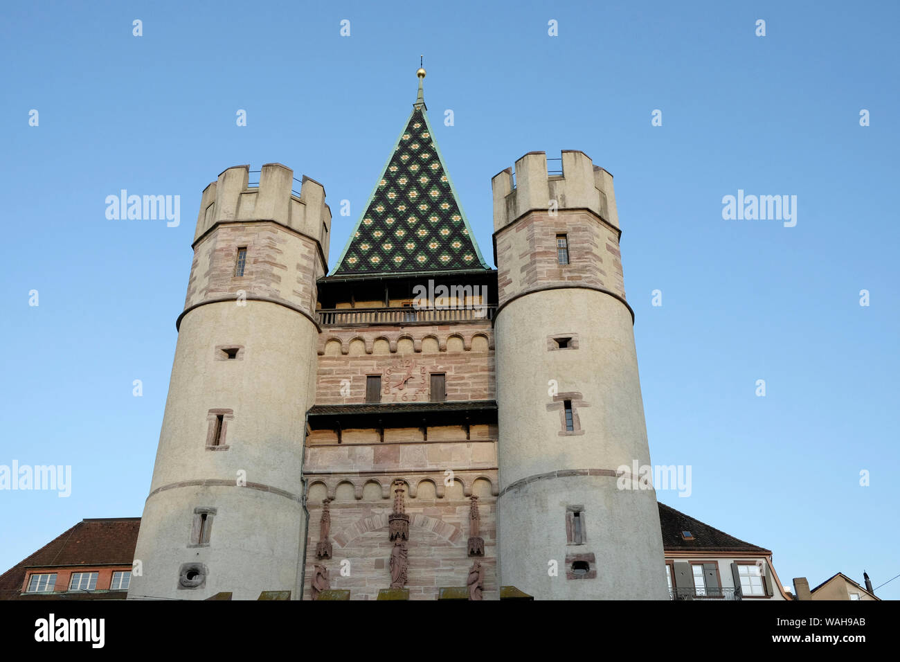 Ein clos des Spalentor Basel (Tor) in der Schweiz Stockfoto