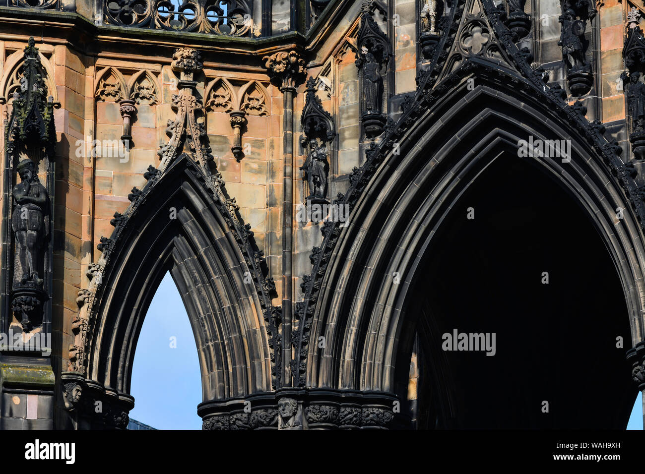 Alltag in Edinburgh, einem Ort von Interesse für die Besucher mit vielen Sehenswürdigkeiten zu entdecken und zu genießen Stockfoto