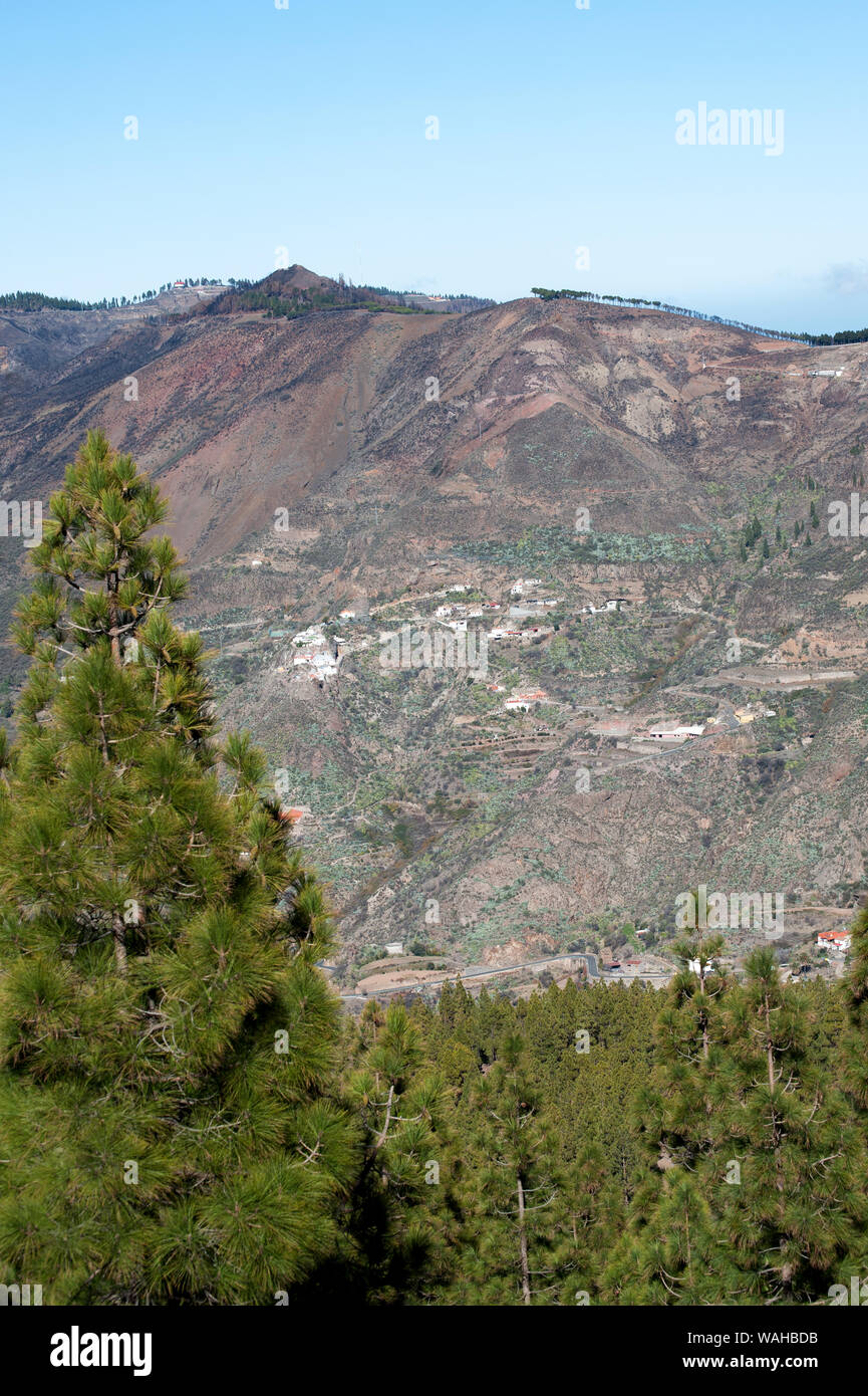 Wandergebiet der Roque Nublo, Gran Canaria, Spanien Stockfoto