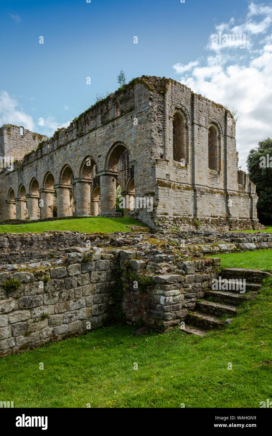 Kloster St. Maria und St. Chad von Buildwas oder Buildwas Abbey, Shropshire, Großbritannien Stockfoto
