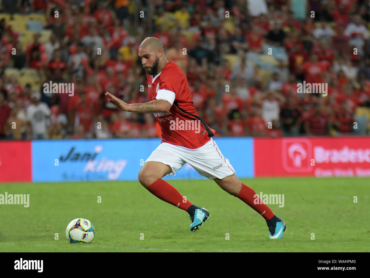 27. Dezember 2017. Spieler Adriano als Kaiser bezeichnet, während die freundlichen Spiel der Sterne im Stadion des Maracanã in der Stadt Rio de Janeiro, Br Stockfoto