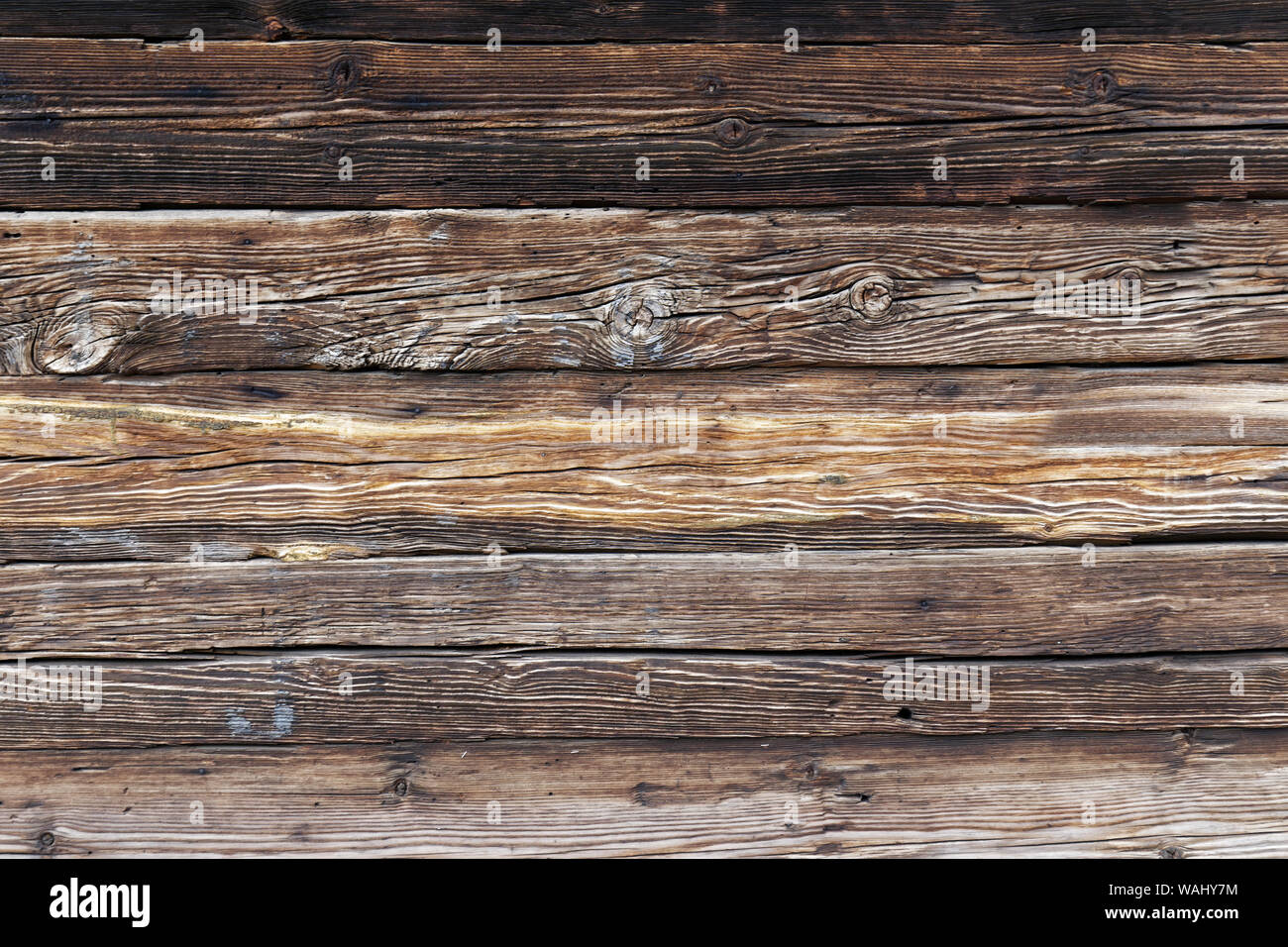 Altes, dunkles Holz Textur Hintergrund. Gefärbtes Holz- Oberfläche mit natürlichen Muster mit Vignette Stockfoto