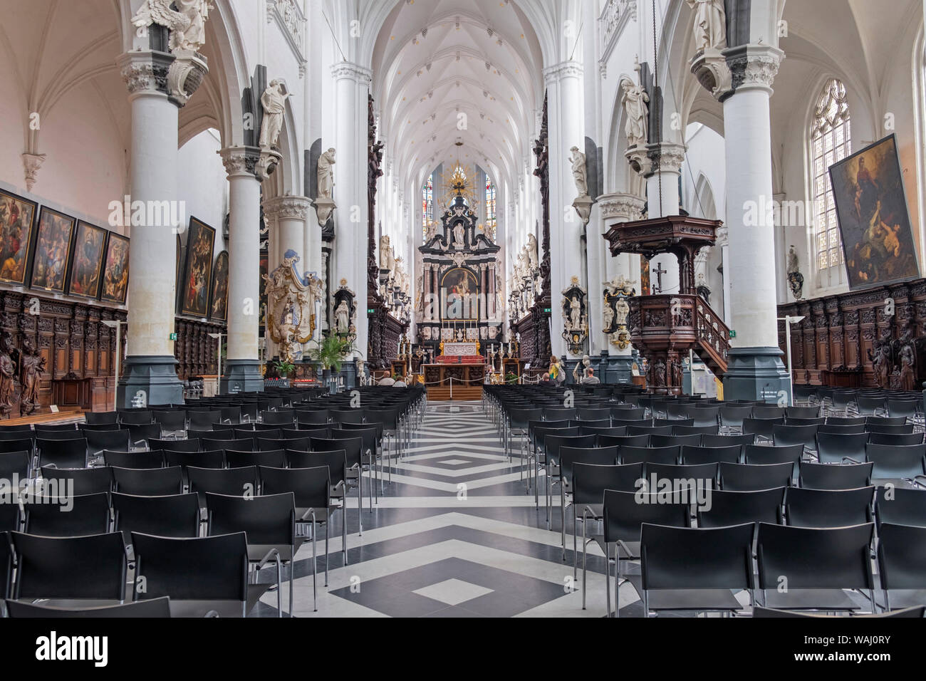 St. Paul's Kirche Antwerpen Belgien Stockfoto