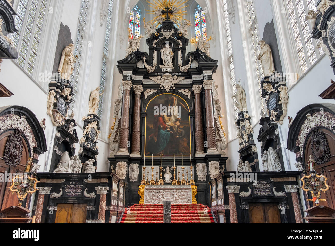 St. Paul's Kirche Antwerpen Belgien Stockfoto