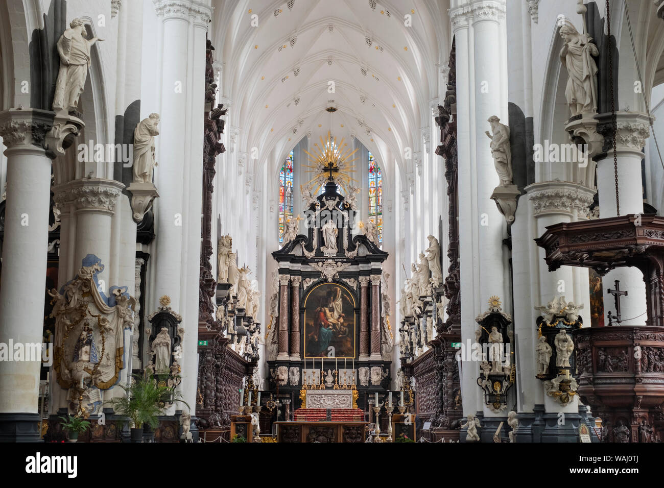St. Paul's Kirche Antwerpen Belgien Stockfoto