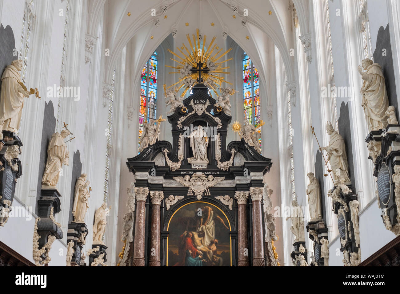 St. Paul's Kirche Antwerpen Belgien Stockfoto