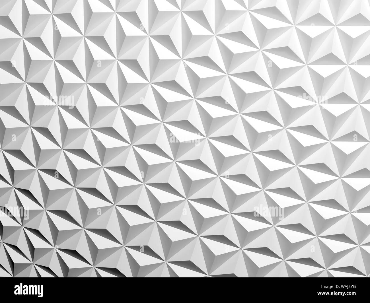 Abstrakte Digitale grafik hintergrund mit weißem Mosaik Muster, 3D-Rendering illustration Stockfoto