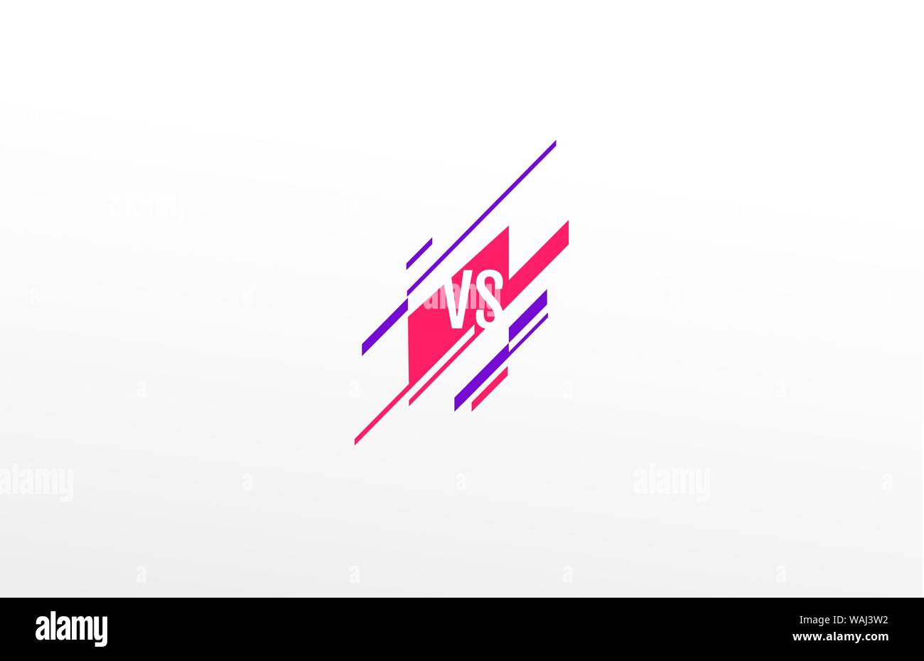 Versus logo vs Buchstaben für Sport und Kampf. MMA, UFS, Schlacht, vs übereinstimmen, spiel Konzept Vergleich eps 10 Vector Illustration Stock Vektor