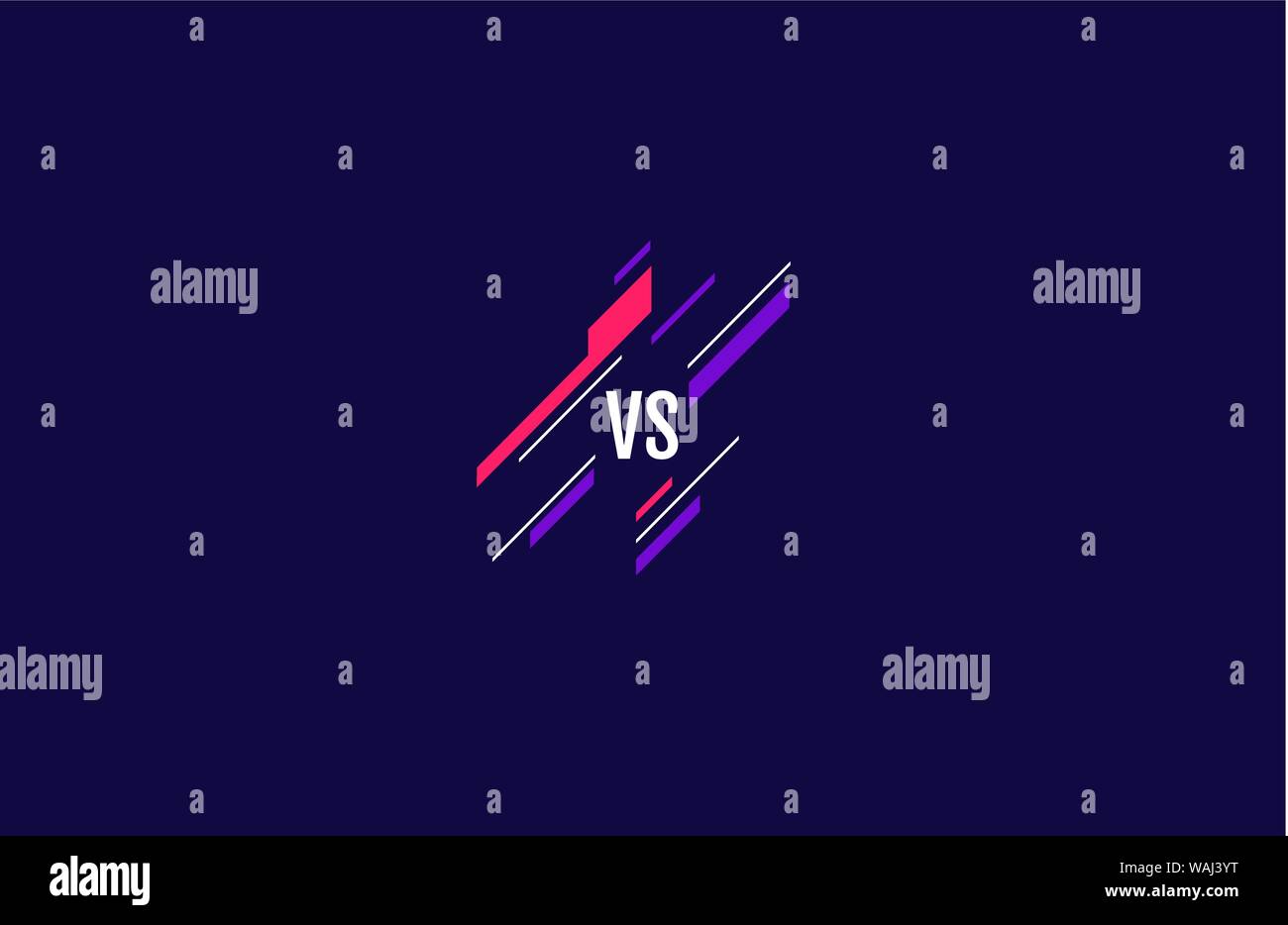 Versus logo vs Buchstaben für Sport und Kampf. MMA, UFS, Schlacht, vs übereinstimmen, spiel Konzept Vergleich eps 10 Vector Illustration Stock Vektor