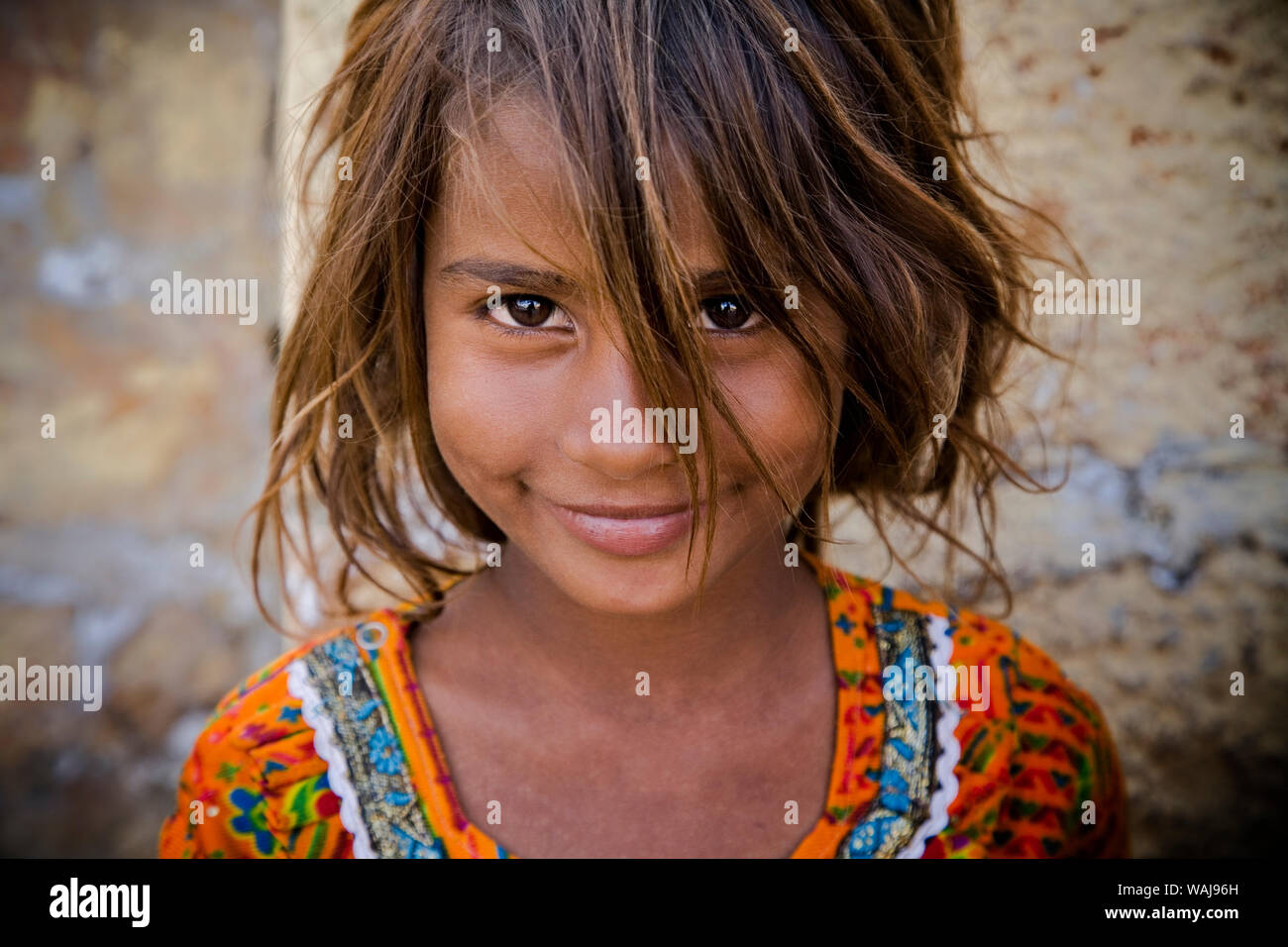 Indien, Rajasthan. Portrait von Dorf Mädchen. Kredit als: Jim Nilsen/Jaynes Galerie/DanitaDelimont.com Stockfoto