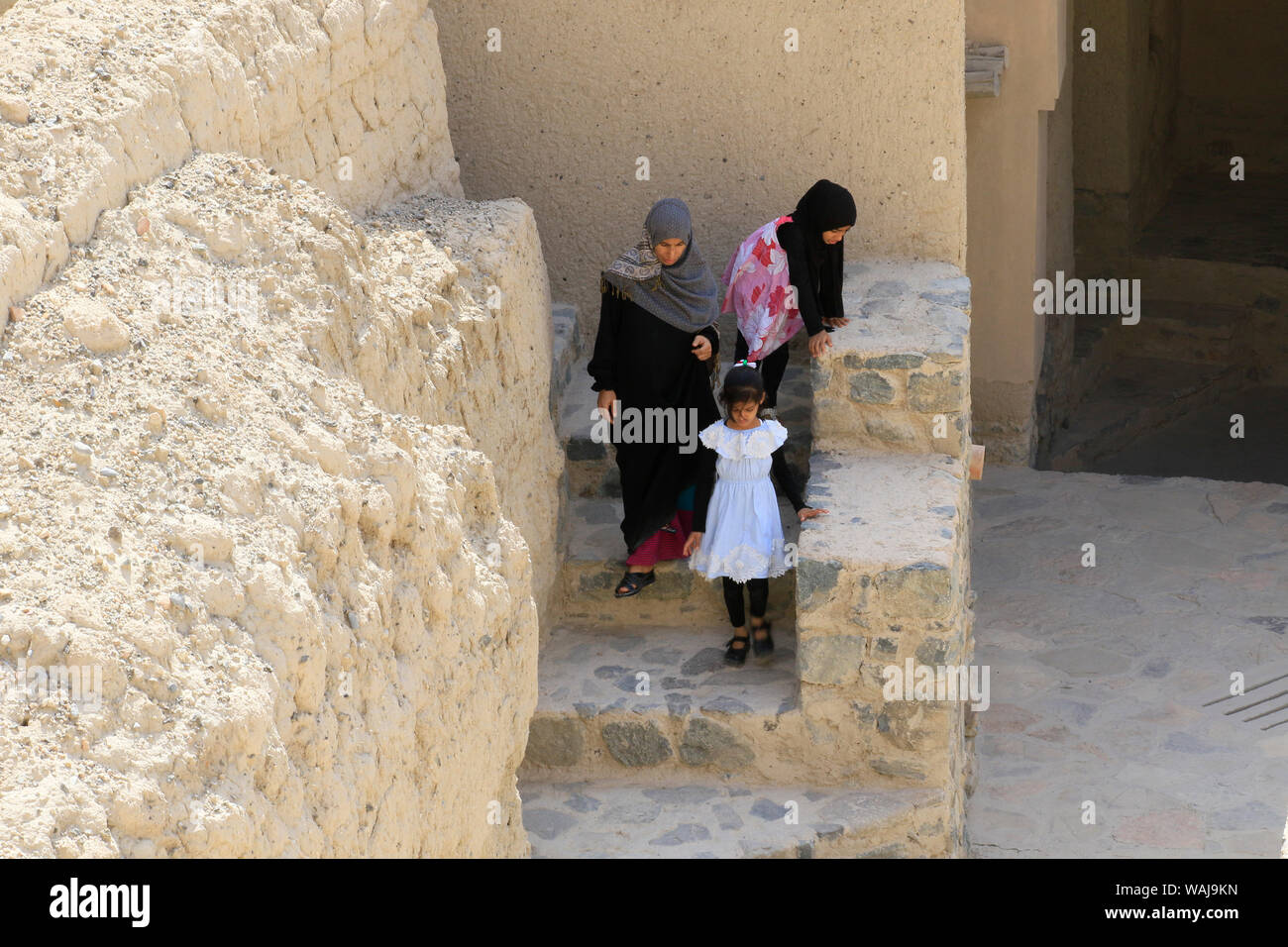 Bahla Fort. Unesco-Weltkulturerbe. Oman. Stockfoto