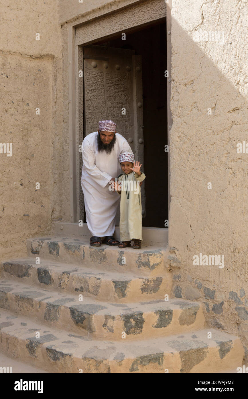 Bahla Fort. Unesco-Weltkulturerbe. Oman. Stockfoto