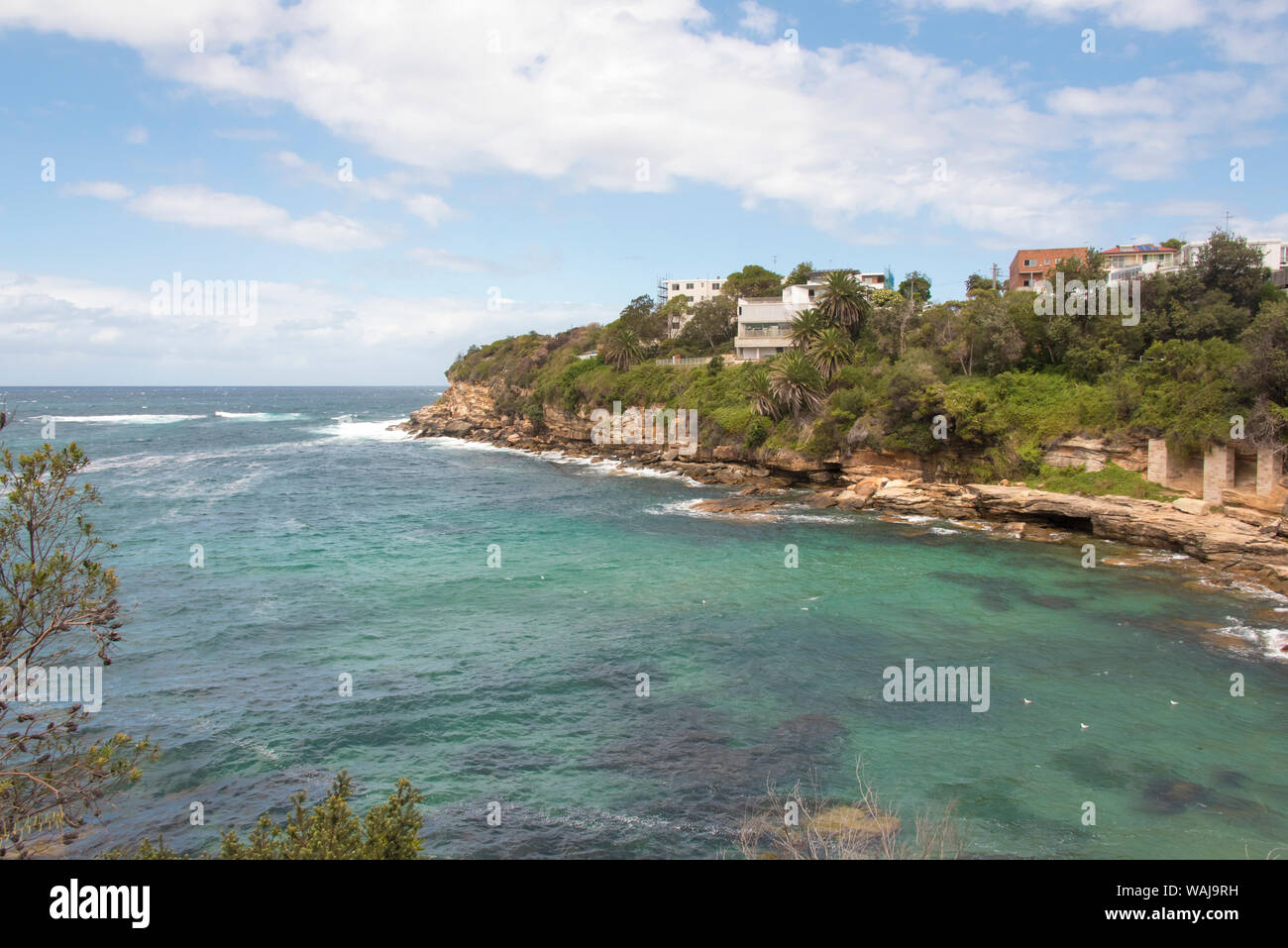 Australien, New South Wales, Sydney. Östlichen Strände. Bondi, Coogee Gordon's Bay an der Küste zu Fuß gut geschützt Schnorcheln Stockfoto