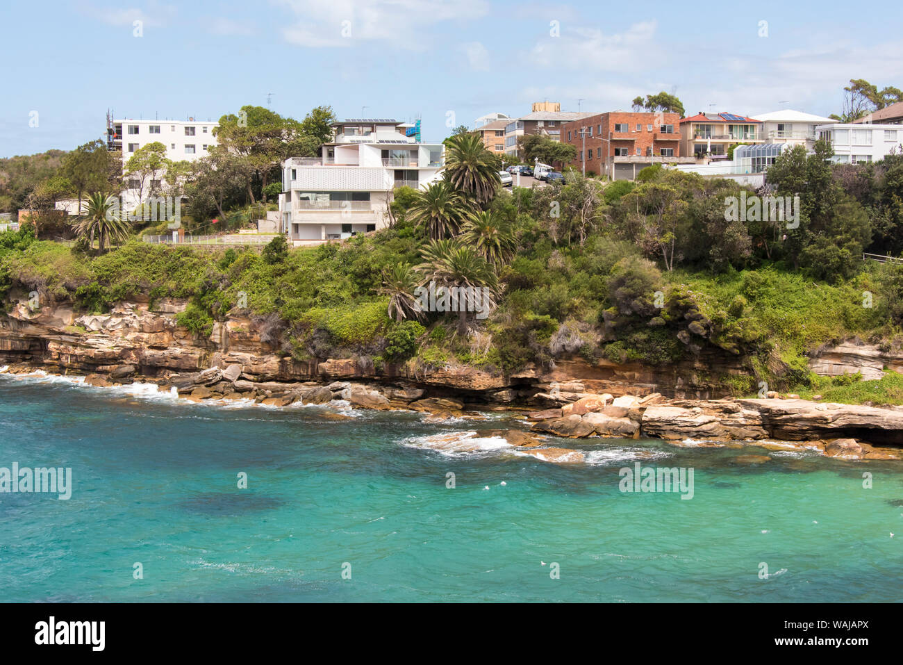 Australien, Sydney, Gordon's Bay. Bondi, Coogee Spaziergang entlang der Küste. Stockfoto