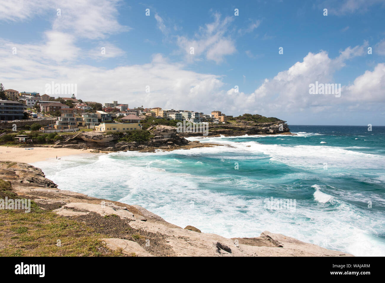 Australien, New South Wales, Sydney. Östlichen Strände, Bondi, Coogee Spaziergang entlang der Küste. Nähe: Tamarama Beach Stockfoto