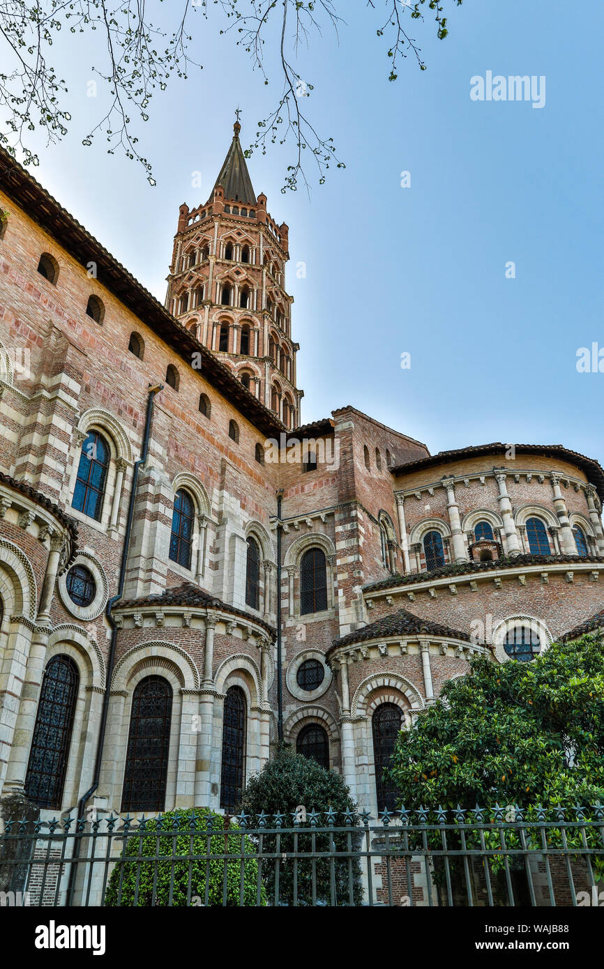 Frankreich, Toulouse. Die Basilika St. Sernin Stockfoto
