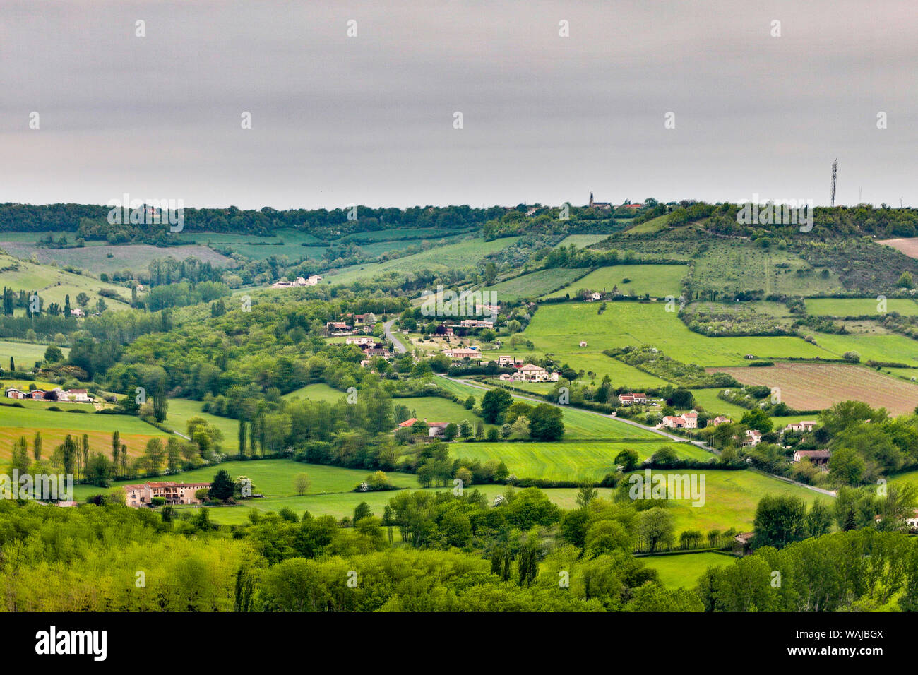 Frankreich, Cordes-sur-Ciel. Französische Landschaft Stockfoto