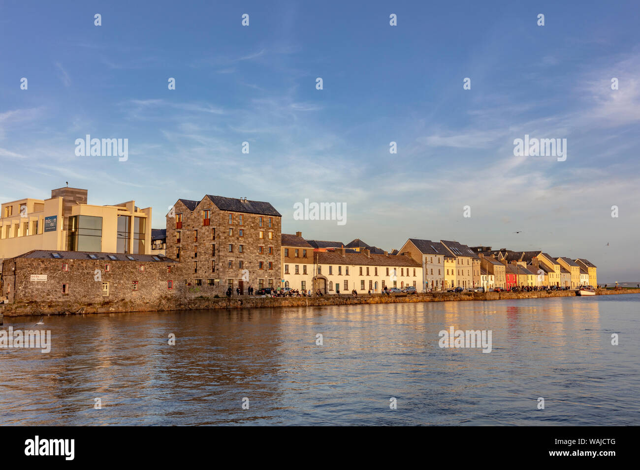 Das Claddagh am Fluss Corrib in Galway, Irland Stockfoto