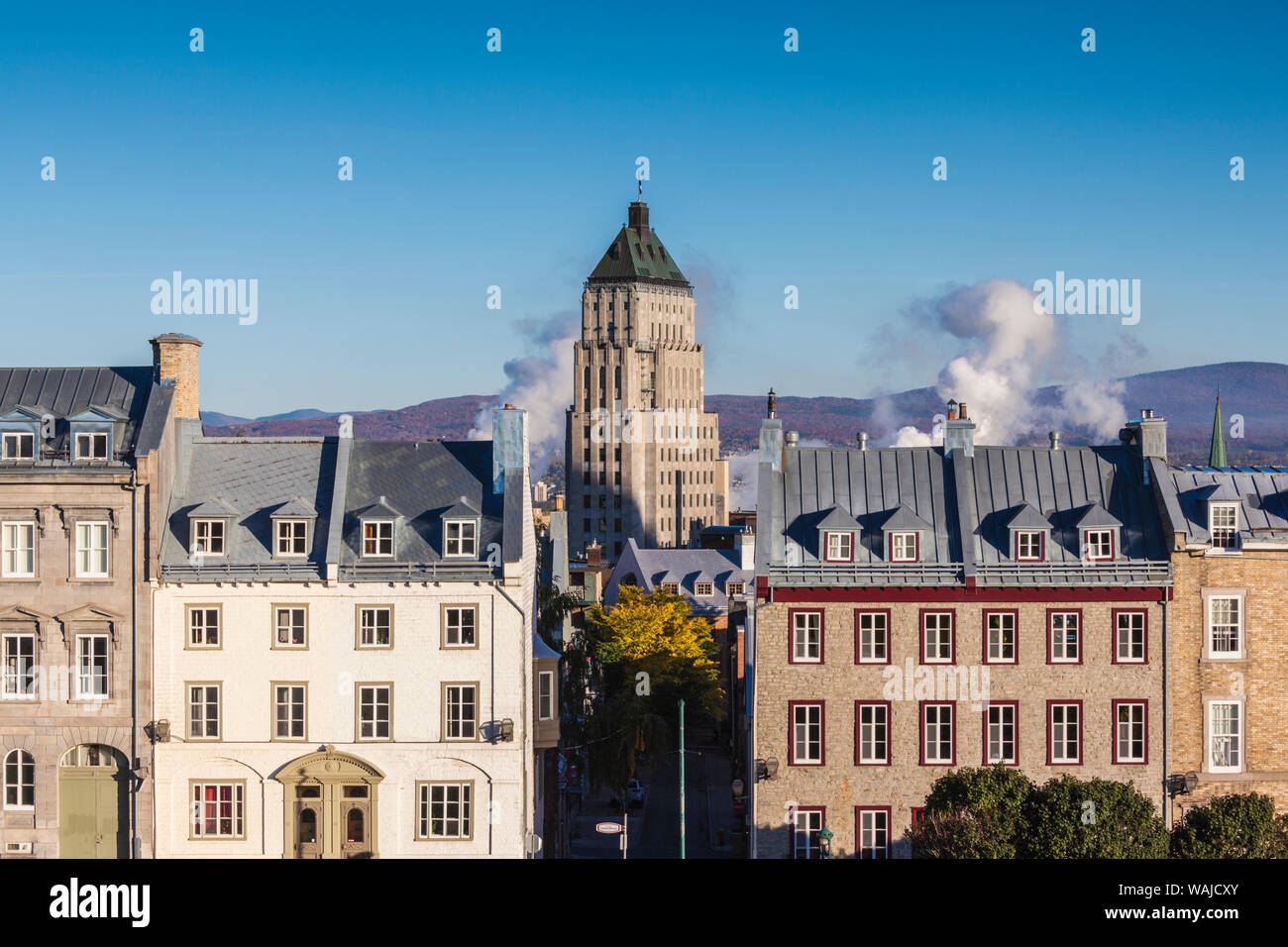 Kanada, Quebec, Quebec City. Edifice Preis Gebäude, eines der ältesten Wolkenkratzer in Kanada Stockfoto