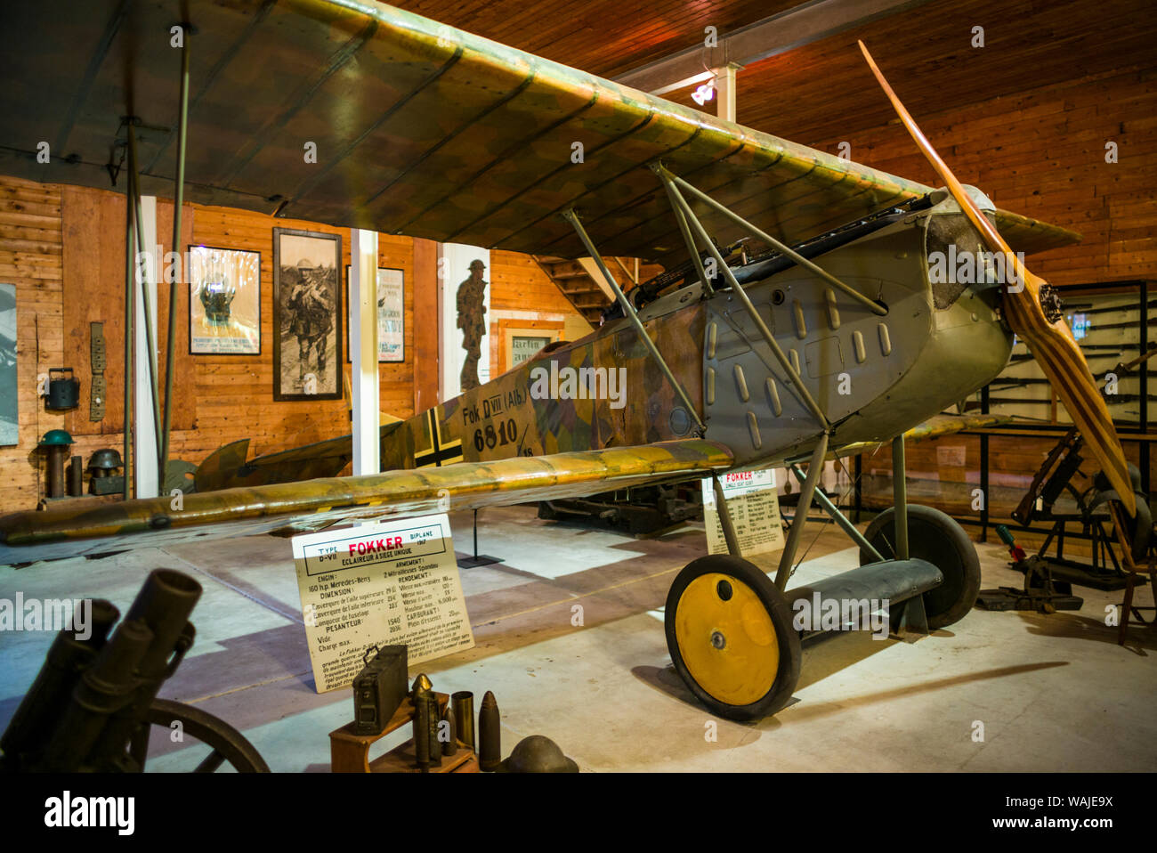 Kanada, Quebec, Lac Brome-Knowlton. Brome County Historical Society, WW1-Ära deutsche Fokker D-VIII Flugzeug Stockfoto