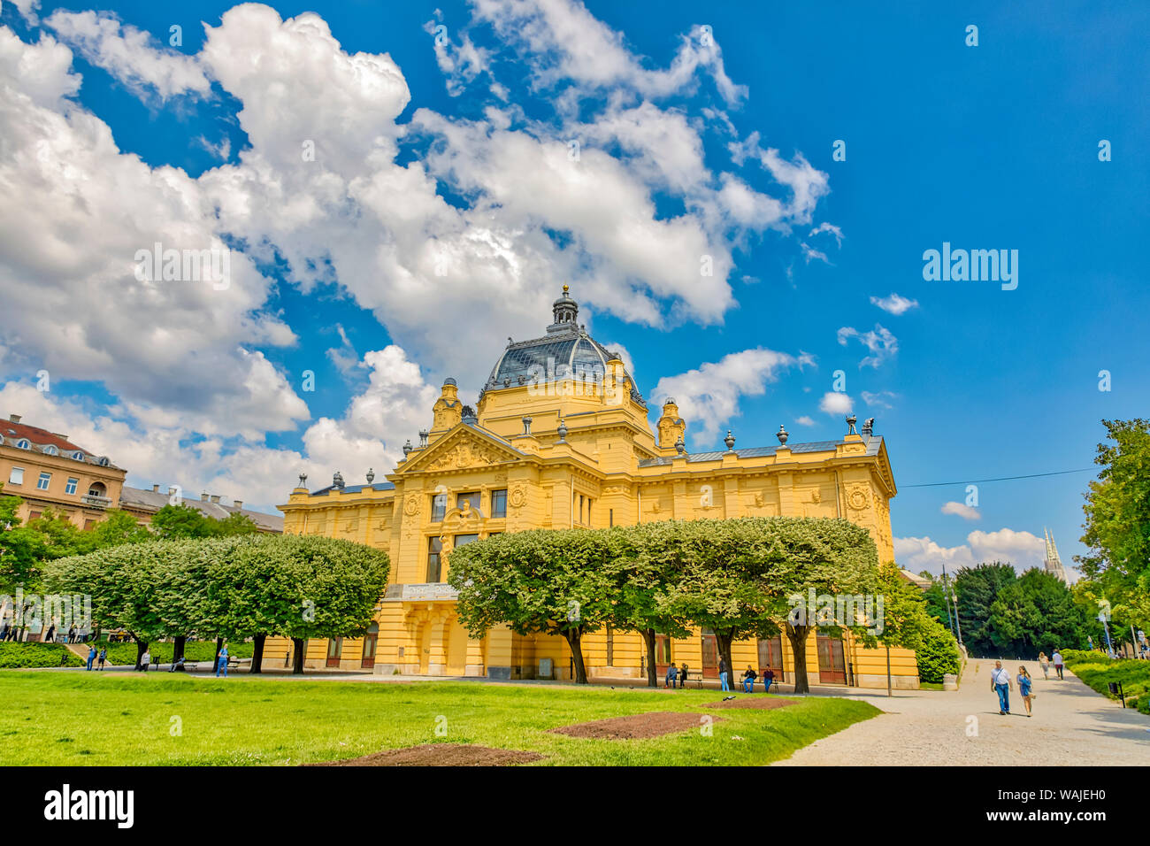 Kroatien, Zagreb. Das Nationale Theater. Credit: Fred Herr/Jaynes Galerie/DanitaDelimont.com Stockfoto