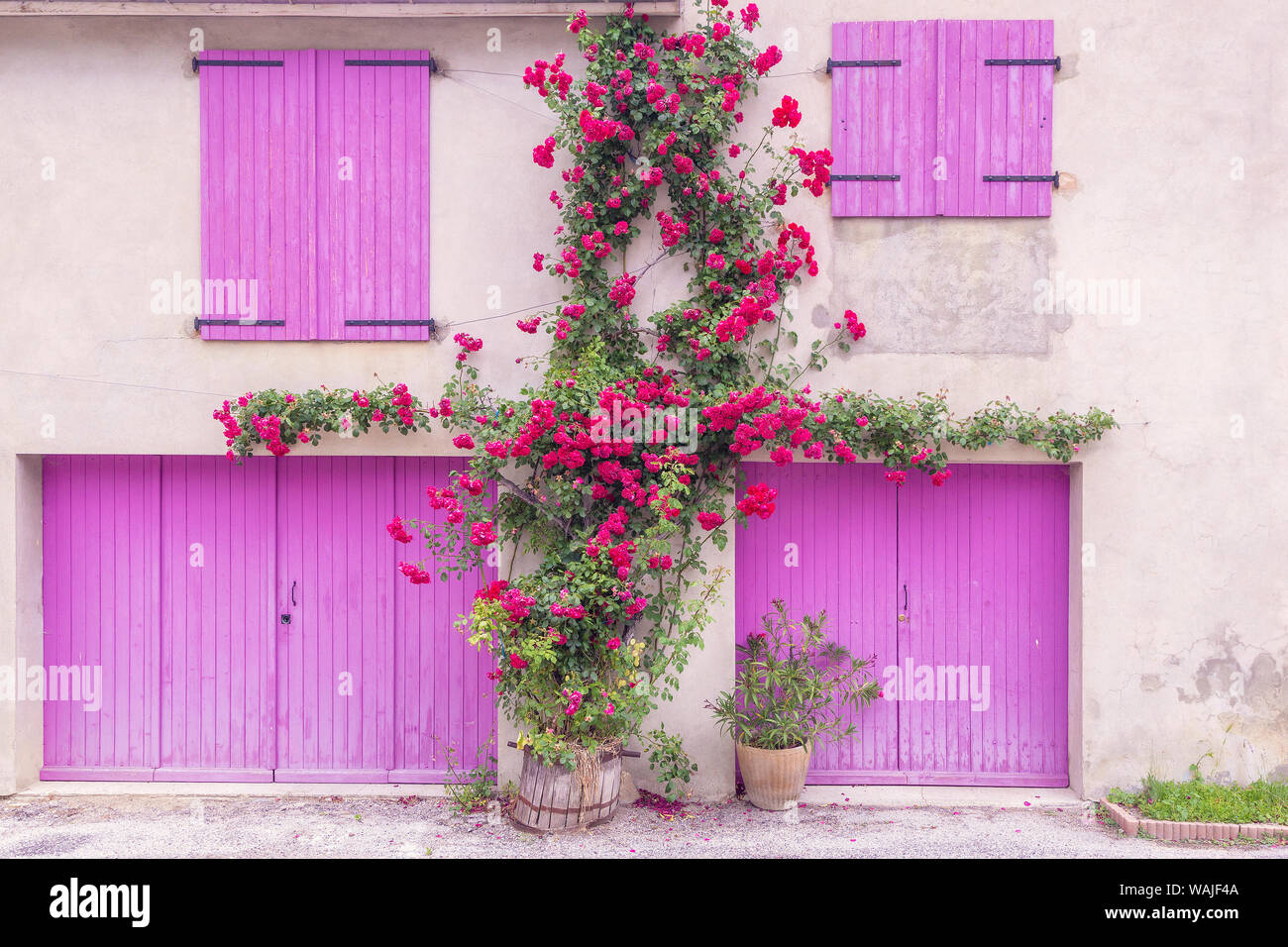 Europa, Frankreich, Provence. Buntes Haus Fassade. Kredit als: Jim Nilsen/Jaynes Galerie/DanitaDelimont.com Stockfoto