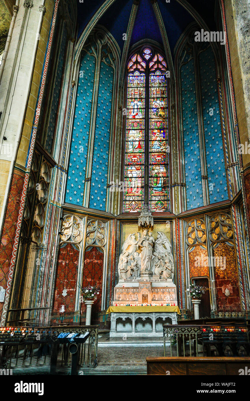 Frankreich, Toulouse. Kathedrale von St. Etienne Interieur. Stockfoto