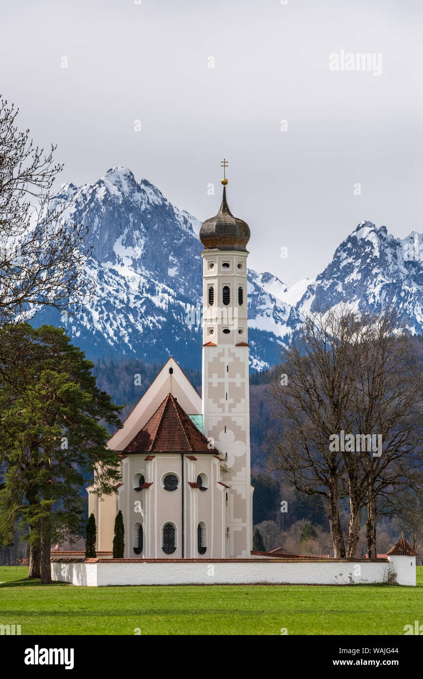 Die Wieskirche auf die Romantische Straße in Bayern, Deutschland Stockfoto