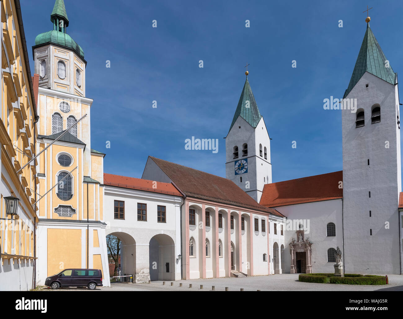 Eingang zum Freisinger Dom Stockfoto