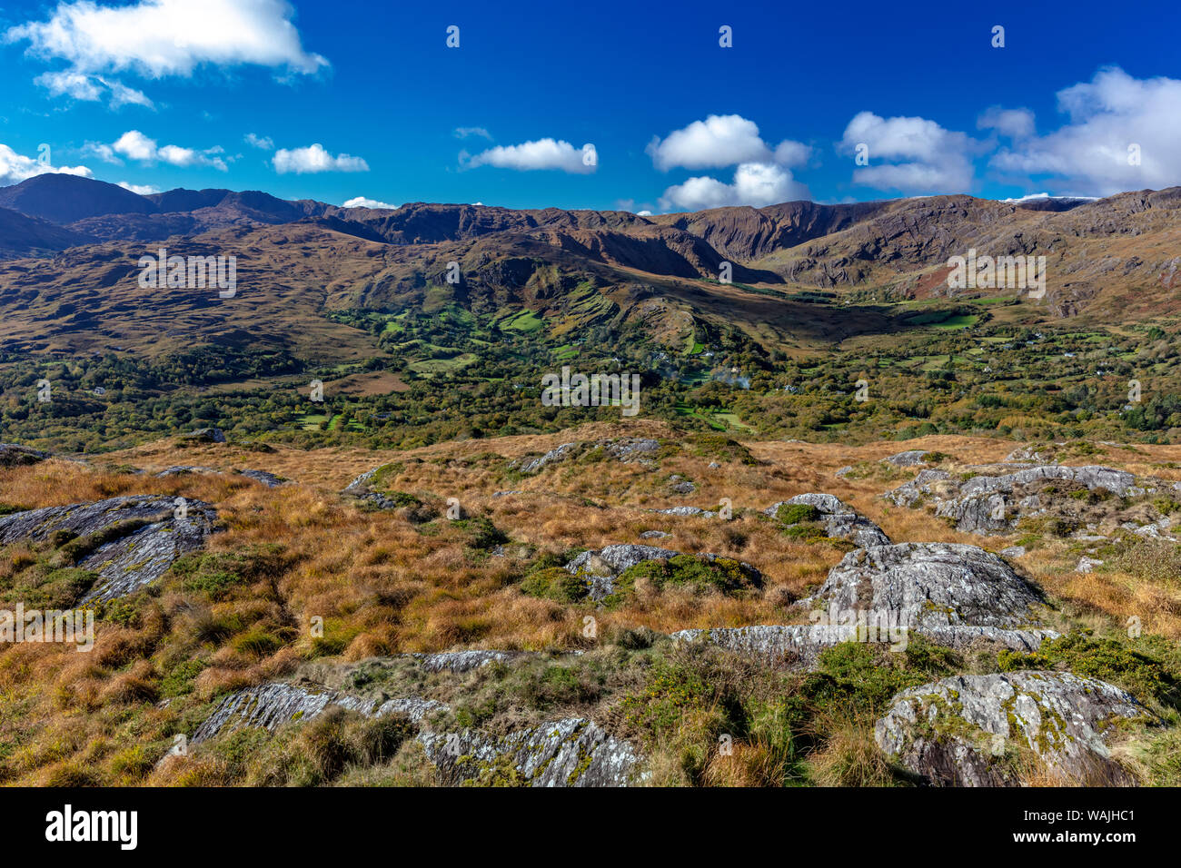 Die Caha Mountains auf der Beara Halbinsel, County Kerry, Irland Stockfoto