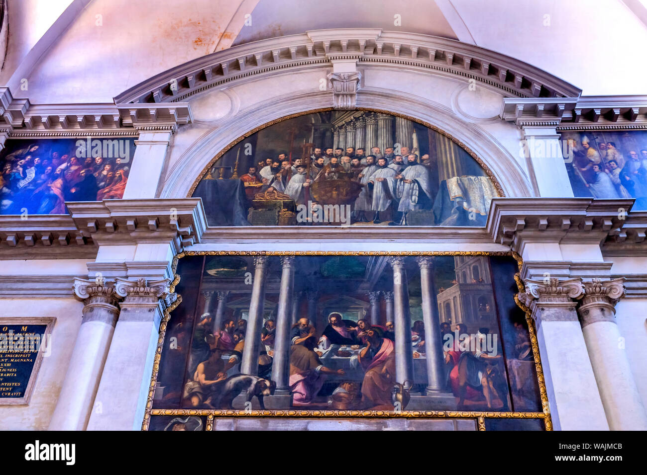 Kirche Santa Maria Zobenigo, Venedig, Italien. Im 9. Jahrhundert, umgebaut im Jahr 1600 gegründet. Stockfoto