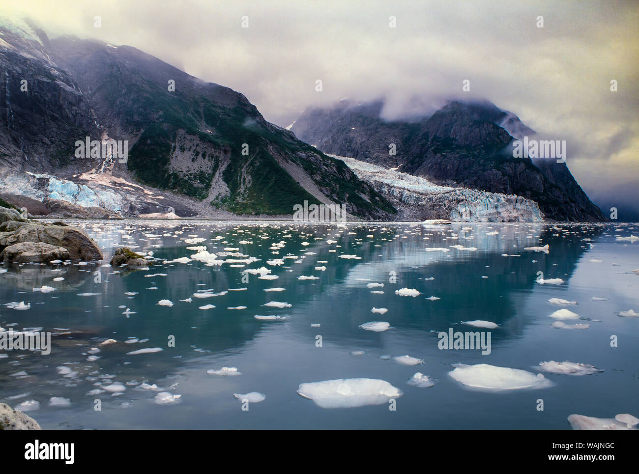 Gletscher in die nordwestliche Fjord, Alaska gehen Stockfoto