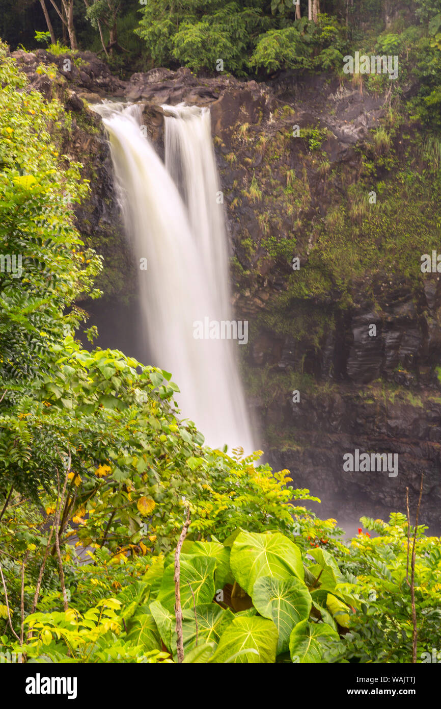 USA, Hawaii, Rainbow Falls. Wasserfall und tropischen Landschaft. Credit: Cathy & Gordon Illg/Jaynes Galerie/DanitaDelimont.com Stockfoto