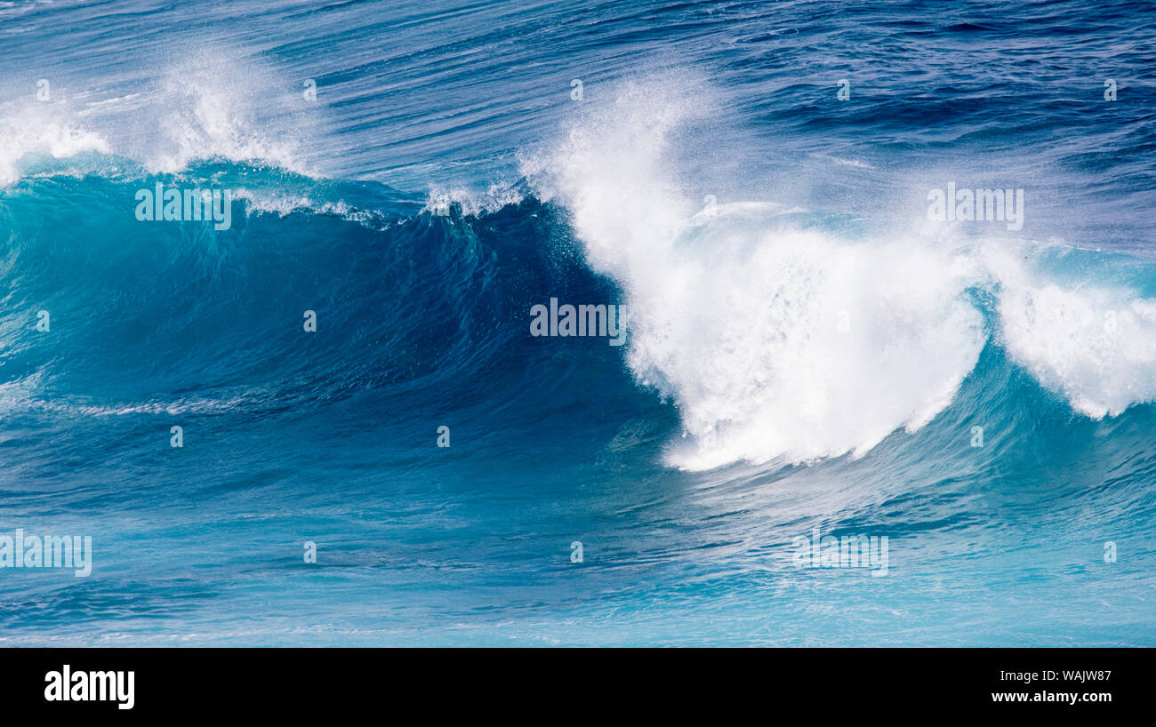 Maui, Hawaii. Wellen in Ho'okipa Beach Park Stockfoto