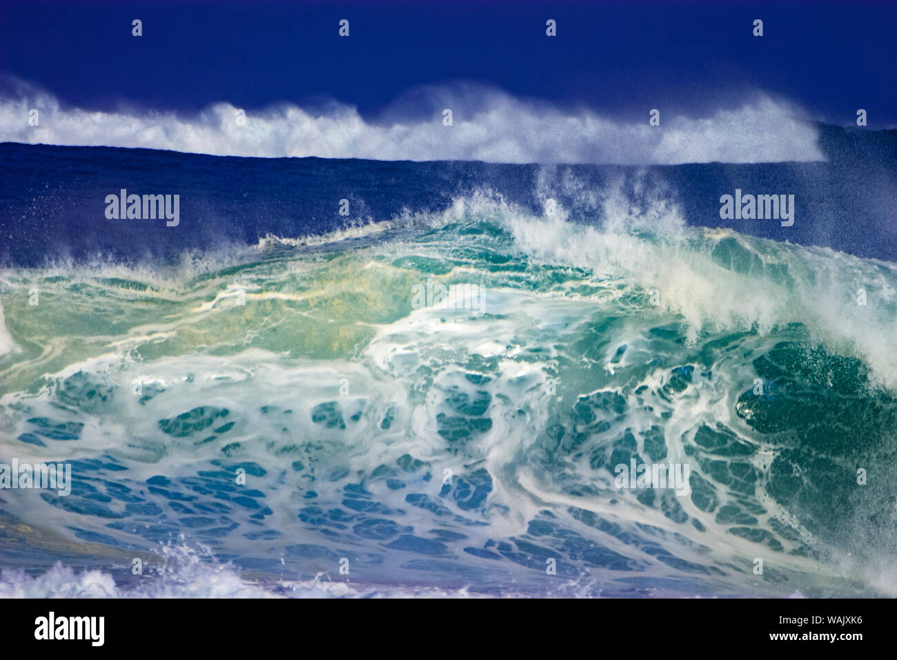 Storm Wellen, North Shore, Oahu, Hawaii Stockfoto