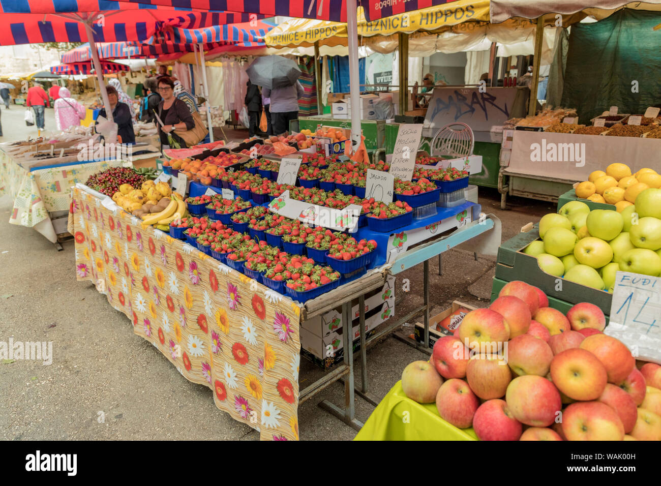 Kroatien, Split. Tägliche Bauernmarkt wird angezeigt. Kredit als Fred Herr/Jaynes Galerie/DanitaDelimont.com Stockfoto