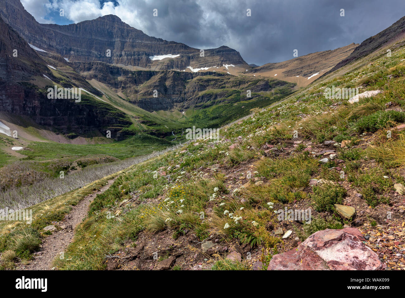 Matahpi Peak im Glacier National Park, Montana, USA Stockfoto