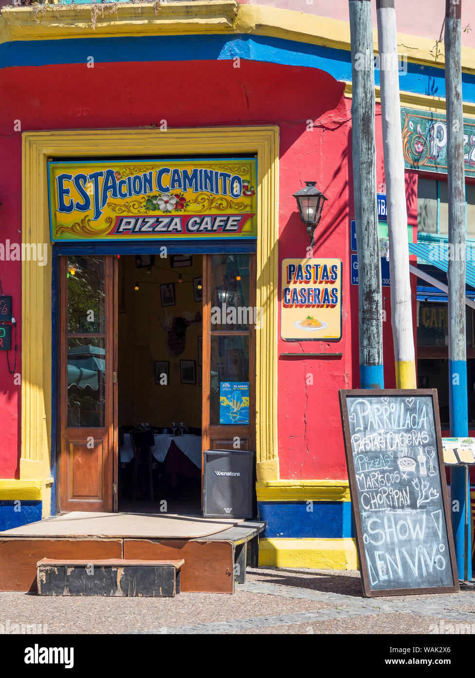 La Boca, in diesem Quartal ist eine der Hauptattraktionen von Buenos Aires, der Hauptstadt von Argentinien. (Redaktionelle nur verwenden) Stockfoto